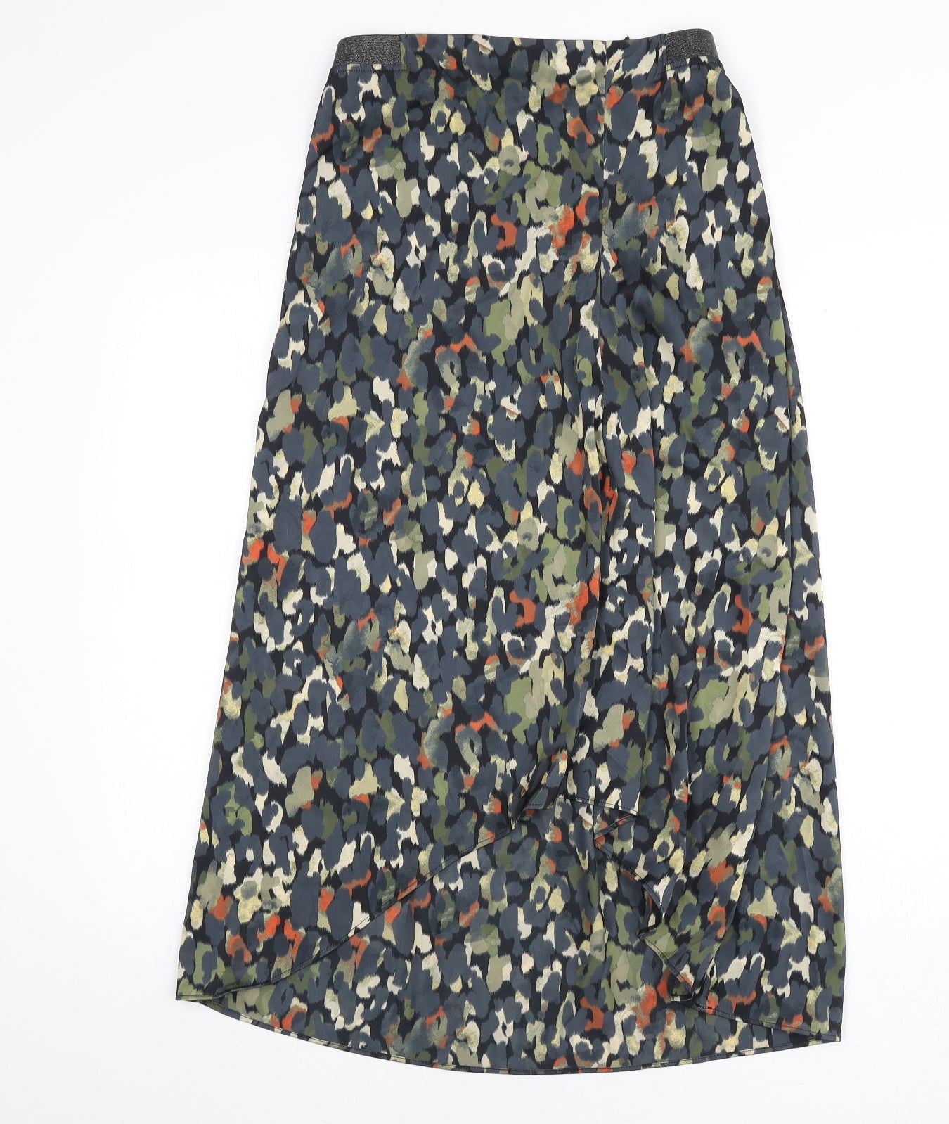 Trend Womens Multicoloured Geometric Polyester A-Line Skirt Size 28 in