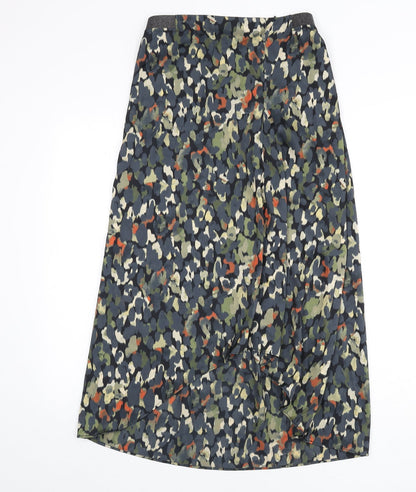Trend Womens Multicoloured Geometric Polyester A-Line Skirt Size 28 in