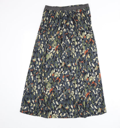 Trend Womens Multicoloured Geometric Polyester A-Line Skirt Size 28 in