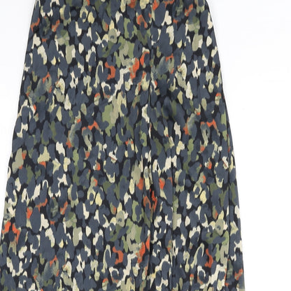 Trend Womens Multicoloured Geometric Polyester A-Line Skirt Size 28 in
