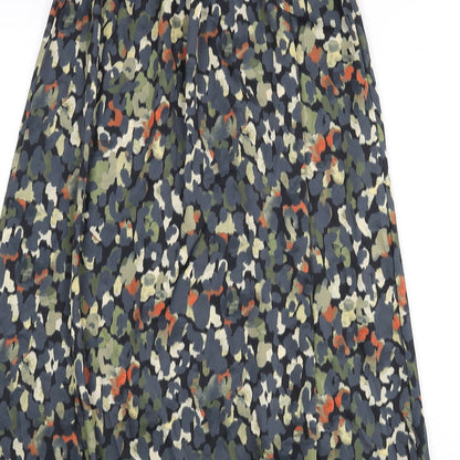 Trend Womens Multicoloured Geometric Polyester A-Line Skirt Size 28 in