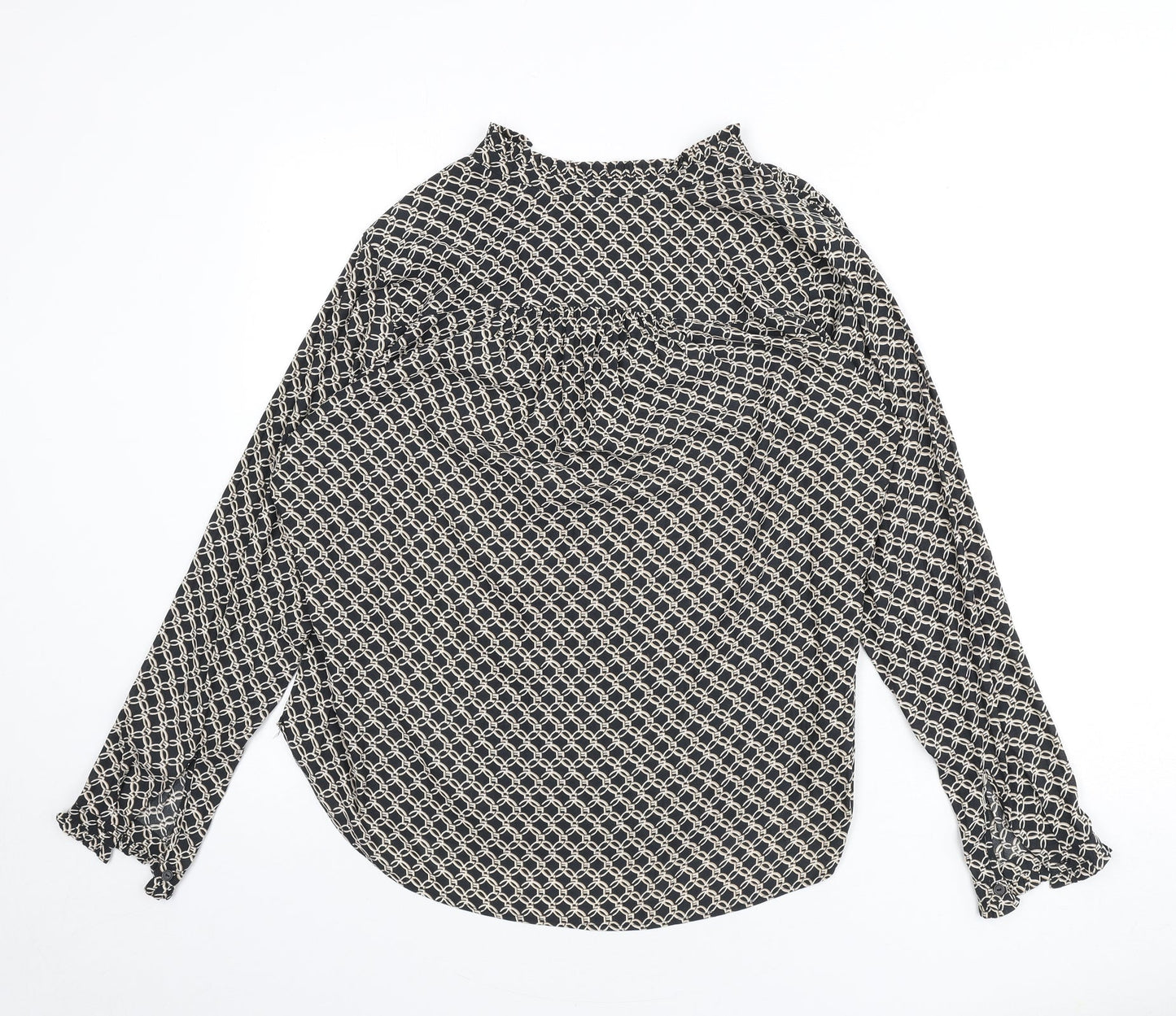 Womens UK Size 12 H&M Grey Basic Blouse