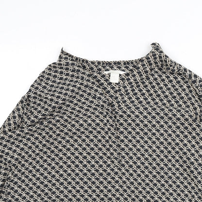 Womens UK Size 12 H&M Grey Basic Blouse