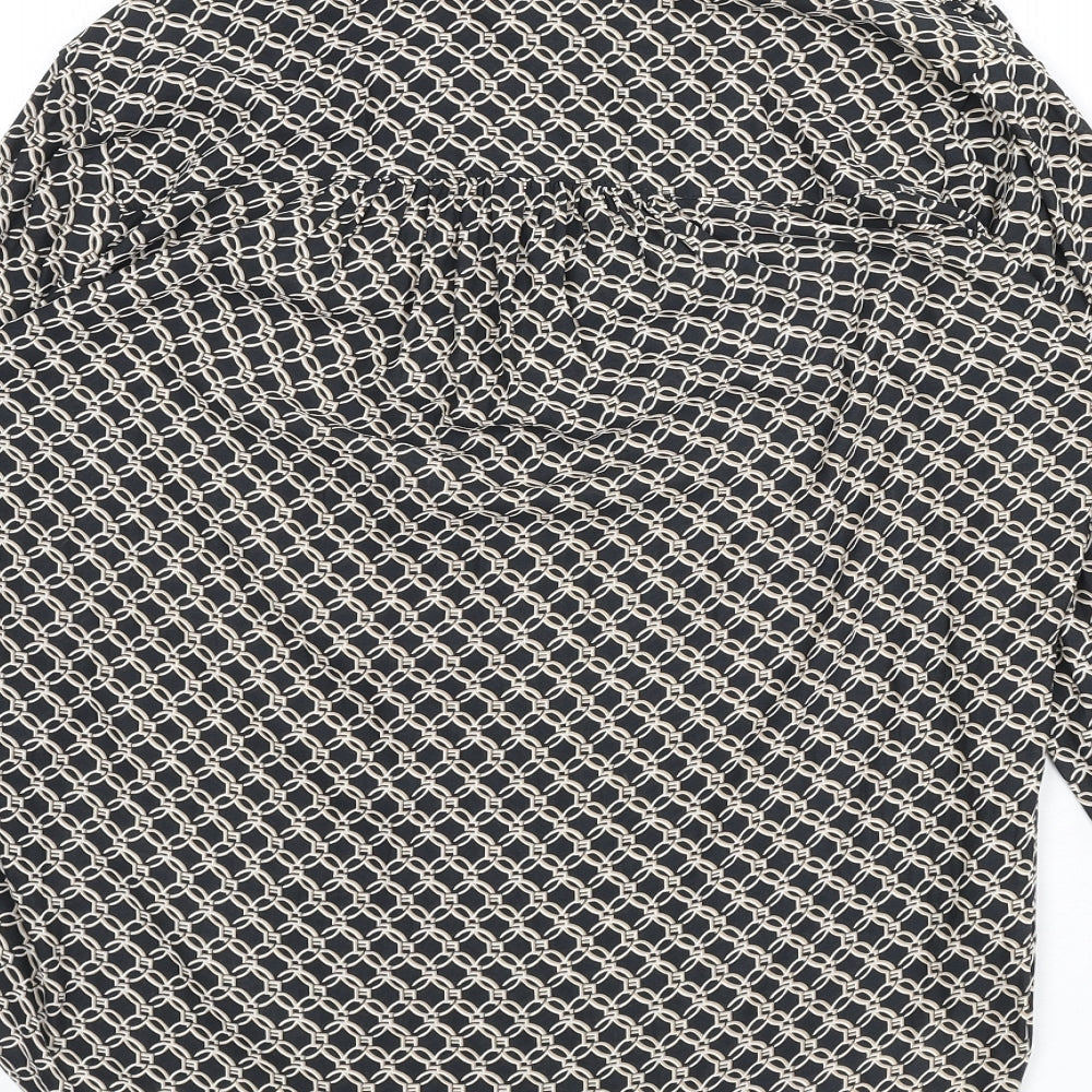 Womens UK Size 12 H&M Grey Basic Blouse