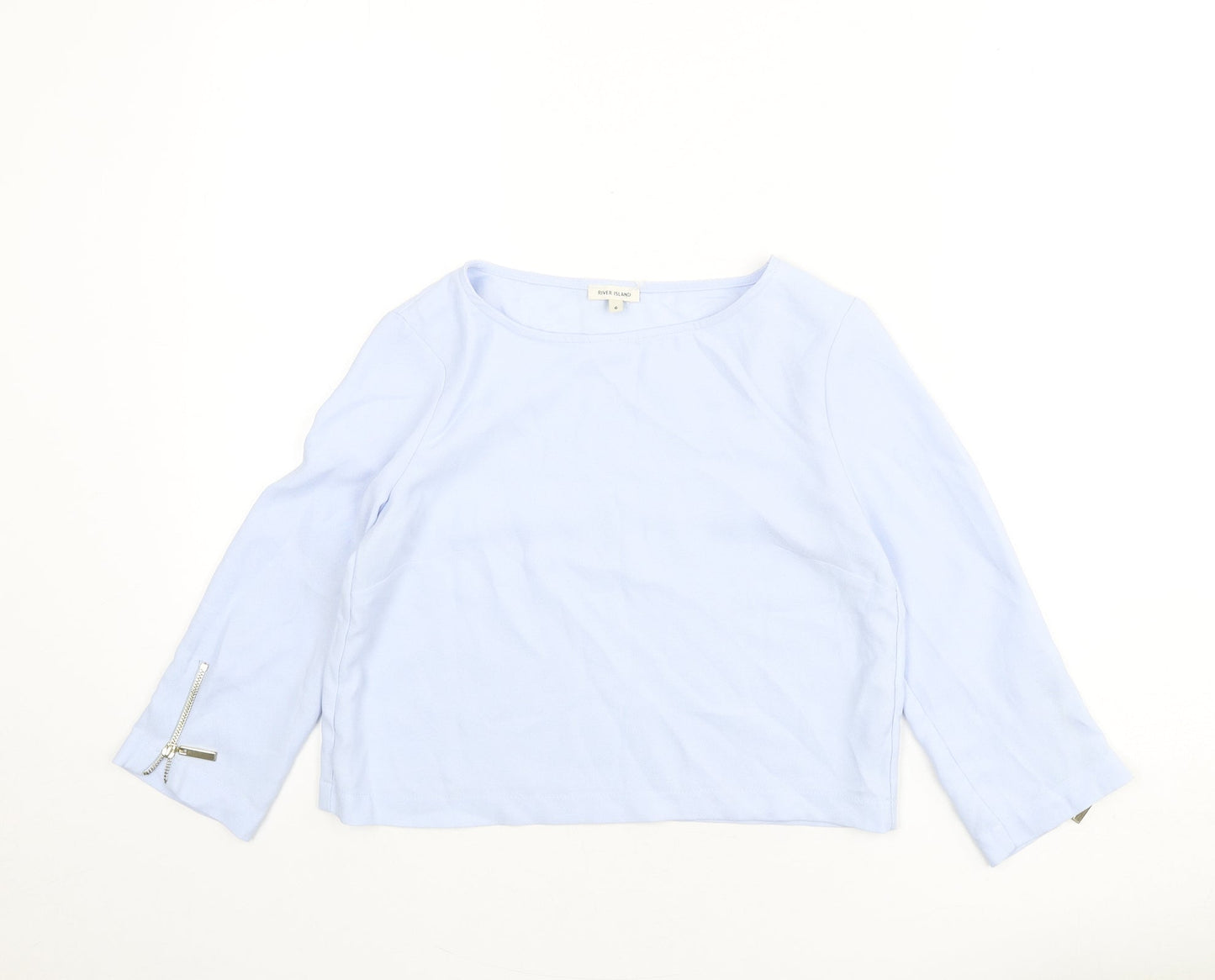 Womens UK Size 6 River Island Blue Basic Blouse