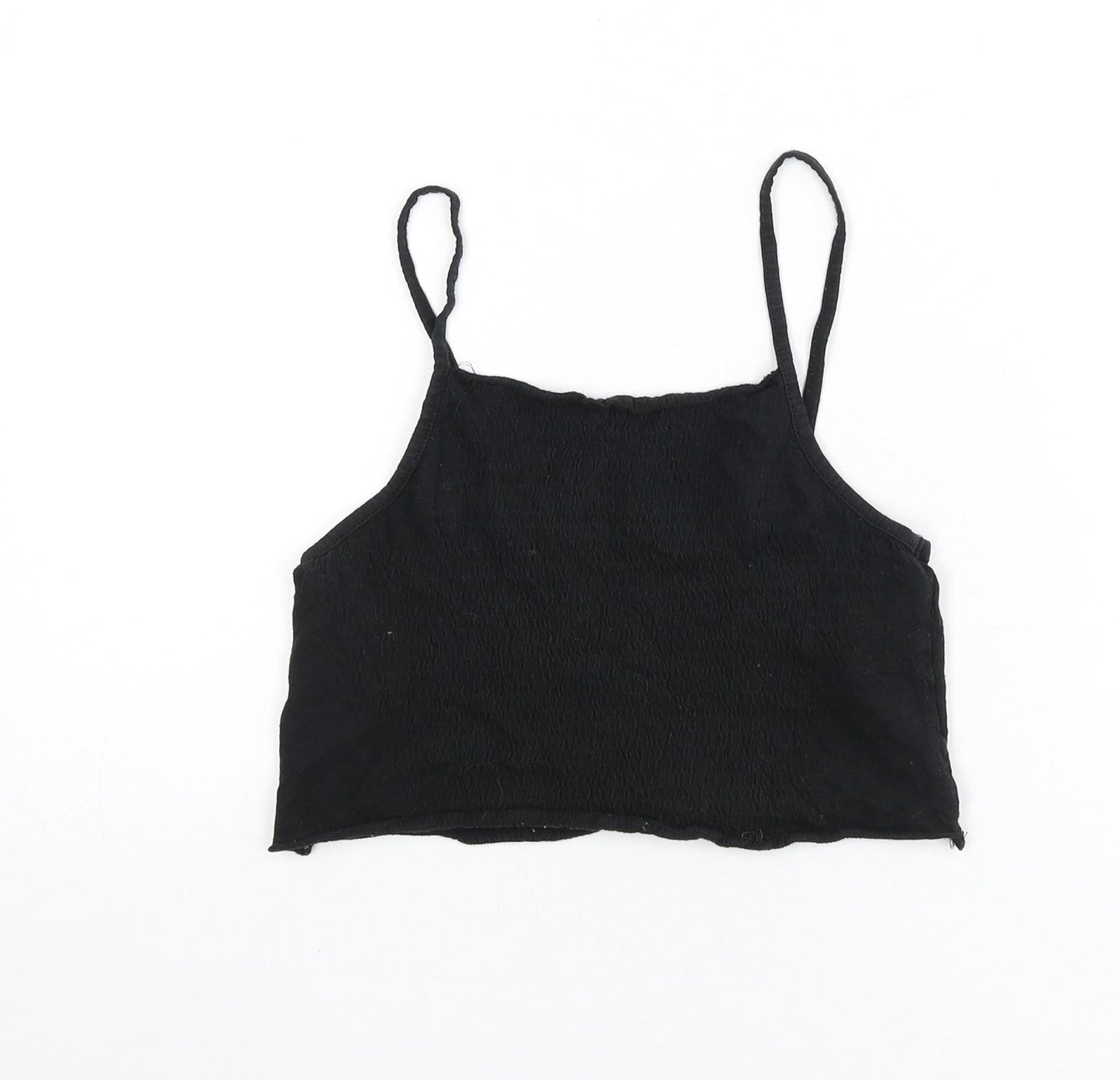 Womens UK Size S Zara Black Camisole Tank