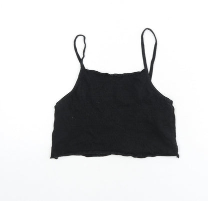 Womens UK Size S Zara Black Camisole Tank