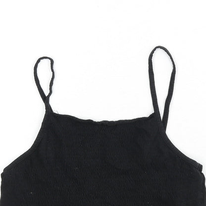 Womens UK Size S Zara Black Camisole Tank