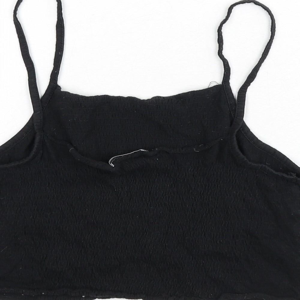 Womens UK Size S Zara Black Camisole Tank
