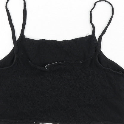 Womens UK Size S Zara Black Camisole Tank
