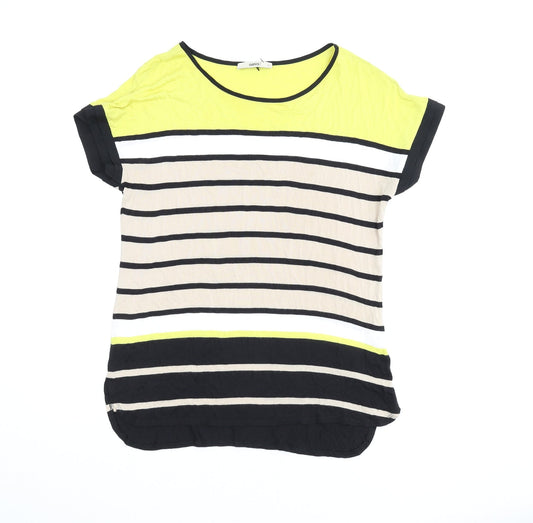 Womens UK Size S Oasis Multicoloured Basic T-Shirt