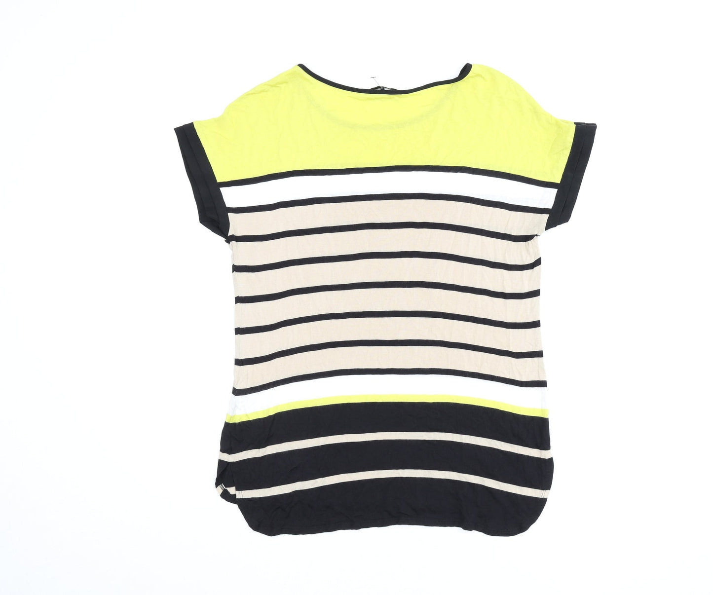 Womens UK Size S Oasis Multicoloured Basic T-Shirt