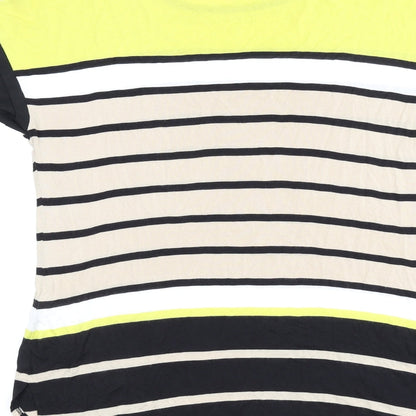 Womens UK Size S Oasis Multicoloured Basic T-Shirt