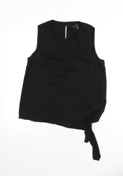 Womens UK Size 8 New Look Black Basic Tank