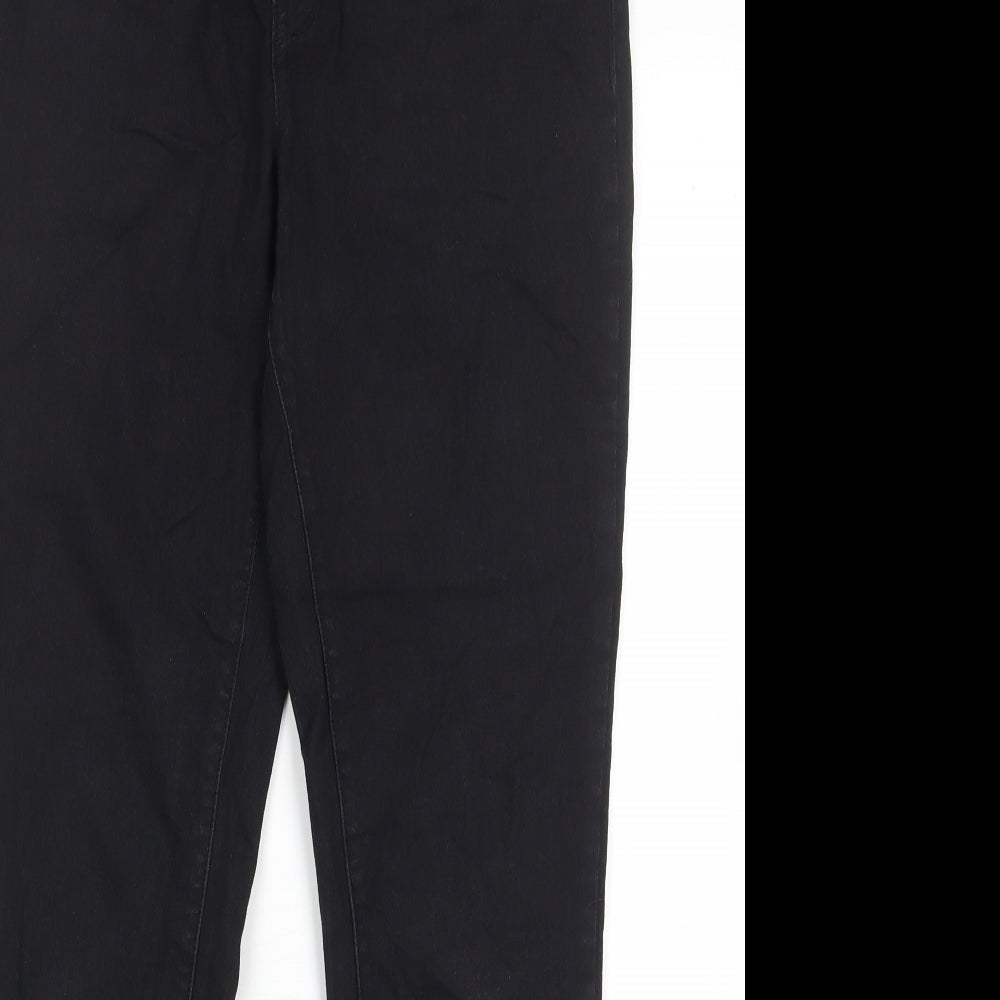 Denim & Co. Womens Black Cotton Skinny Jeans Size 10 L29 in Regular - Elastic waist