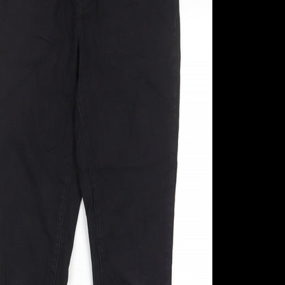 Denim & Co. Womens Black Cotton Skinny Jeans Size 10 L29 in Regular - Elastic waist