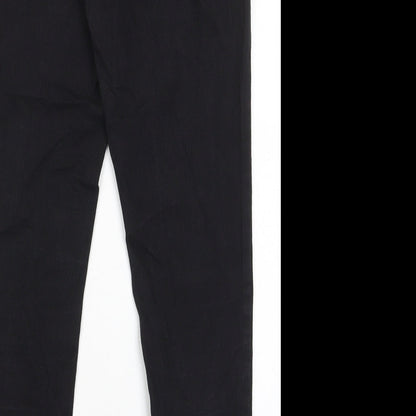 Denim & Co. Womens Black Cotton Skinny Jeans Size 10 L29 in Regular - Elastic waist