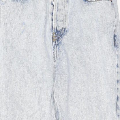 NEXT Womens Blue Cotton Cropped Jeans Size 26 in L28 in Regular Button - Pockets, Belt Loops