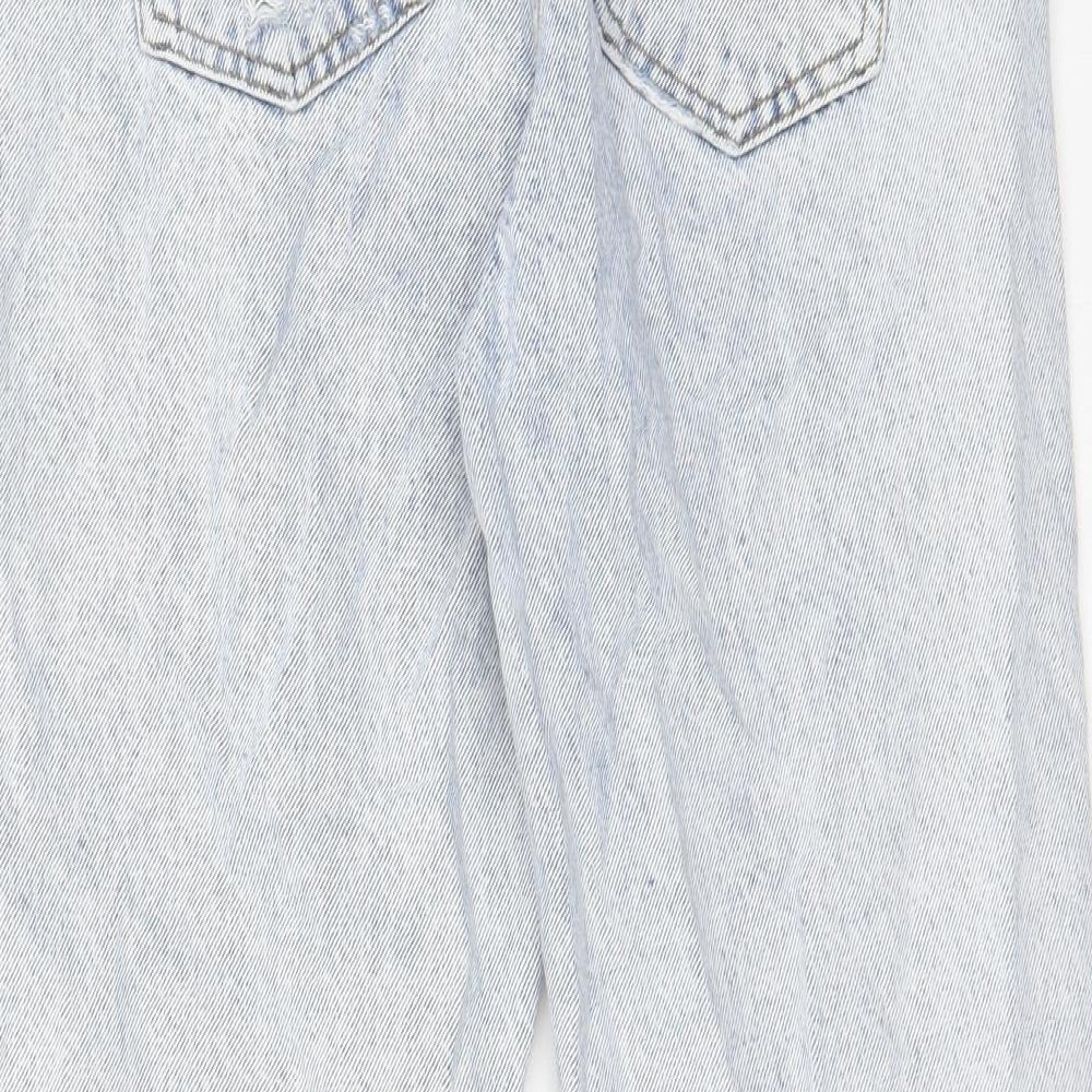 NEXT Womens Blue Cotton Cropped Jeans Size 26 in L28 in Regular Button - Pockets, Belt Loops