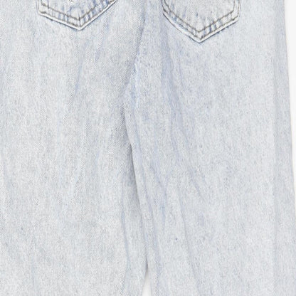 NEXT Womens Blue Cotton Cropped Jeans Size 26 in L28 in Regular Button - Pockets, Belt Loops