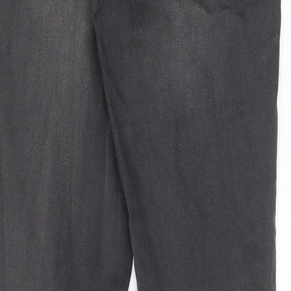H&M Womens Grey Cotton Skinny Jeans Size 10 L30 in Regular