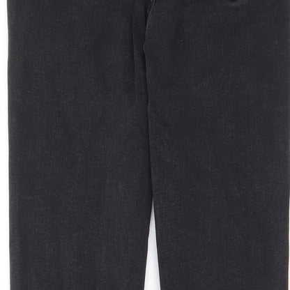 Denim & Co. Womens Grey Cotton Skinny Jeans Size 10 L27 in Regular Zip - Pockets, Belt Loops