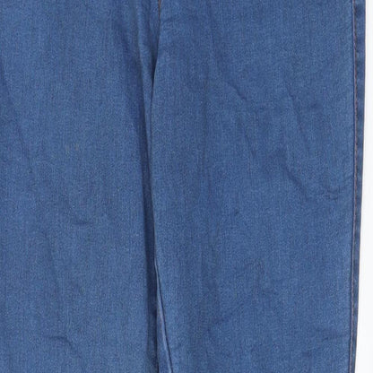 Denim & Co. Womens Blue Cotton Skinny Jeans Size 10 L31 in Regular - Elastic waist