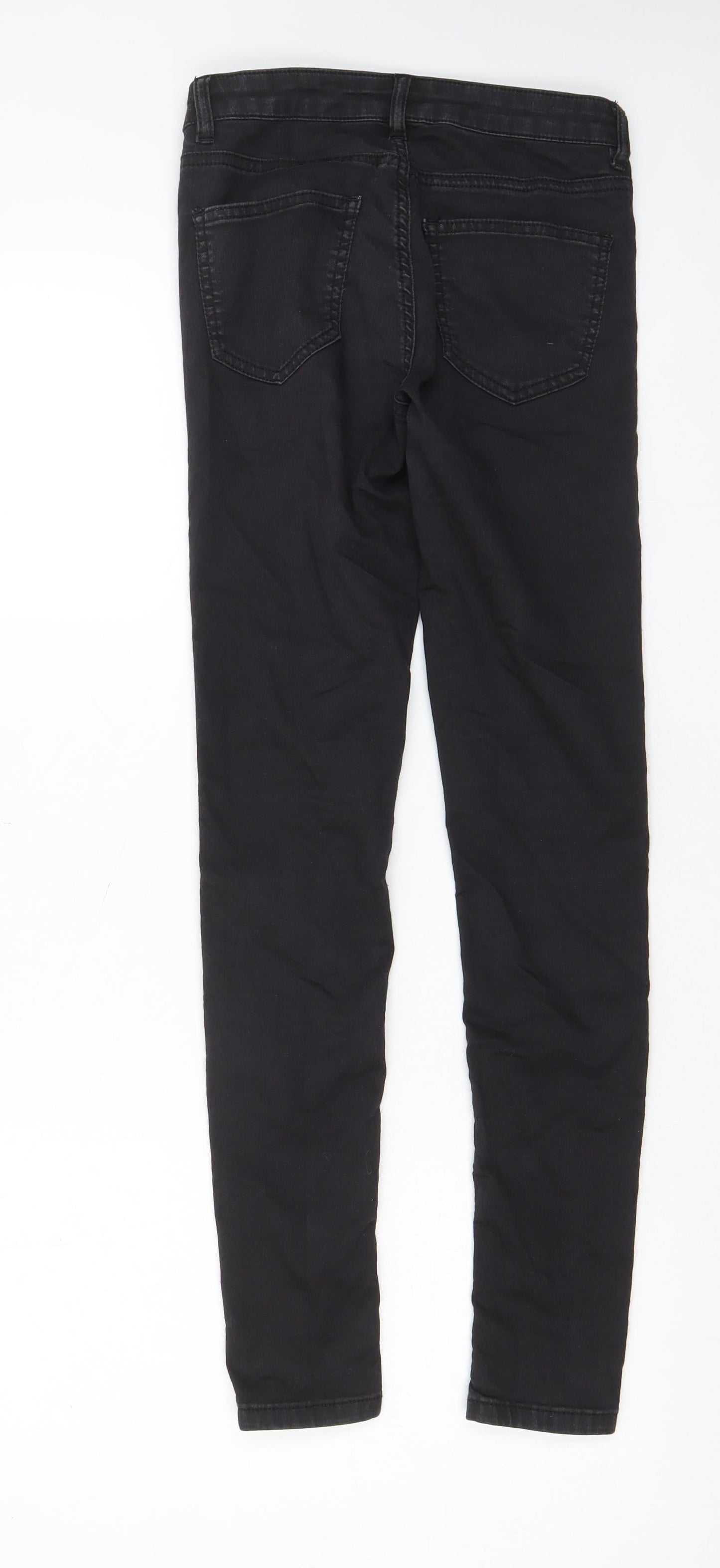 Womens UK Size 10 Warehouse Regular Fit Skinny Black Jeans