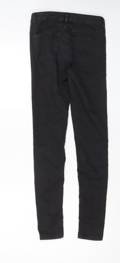 Womens UK Size 10 Warehouse Regular Fit Skinny Black Jeans