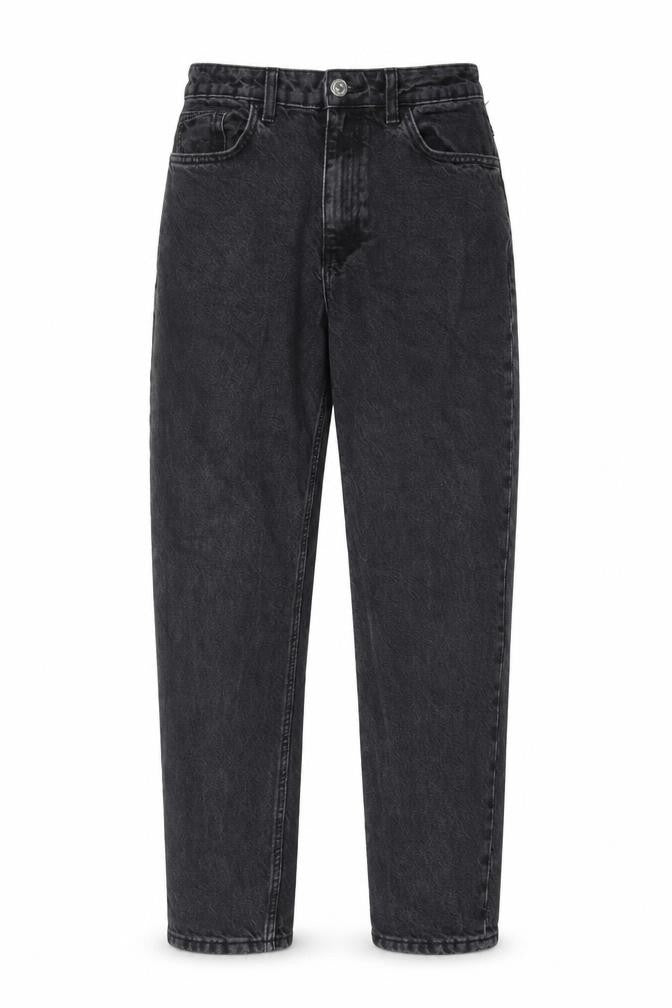 Womens UK Size 8 Mango Regular Fit Mom Black Jeans