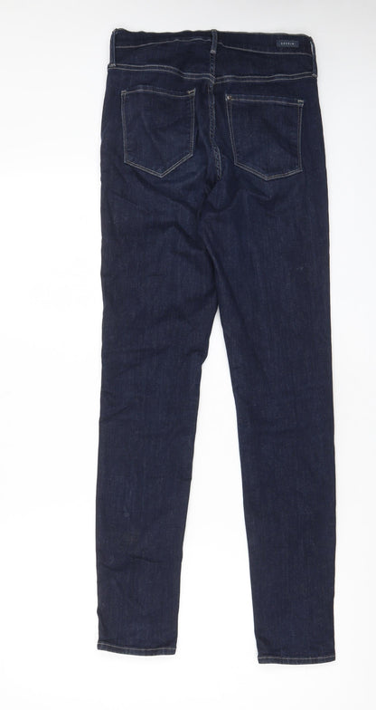 Womens UK Size 29 in H&M Regular Fit Straight Blue Jeans