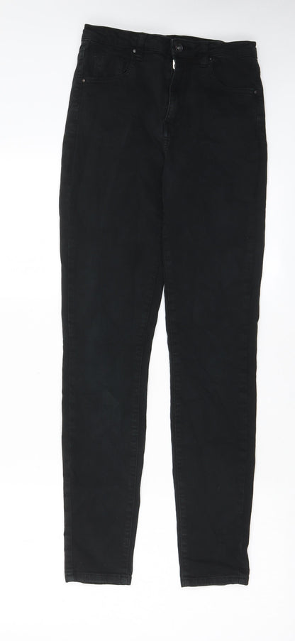 Womens UK Size 8 Toxik3 Regular Fit Skinny Black Jeans