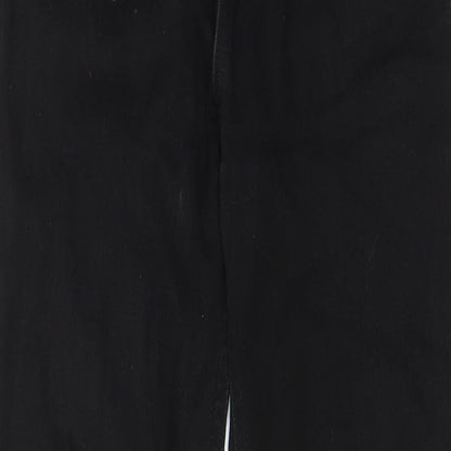 Pull&Bear Womens Black Cotton Skinny Jeans Size 6 L28 in Regular Zip - Pockets, Belt Loops