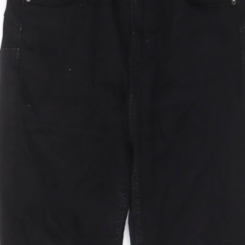 Pull&Bear Womens Black Cotton Skinny Jeans Size 12 L23 in Regular Zip - Pockets, Belt Loops
