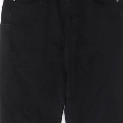 Pull&Bear Womens Black Cotton Skinny Jeans Size 12 L23 in Regular Zip - Pockets, Belt Loops