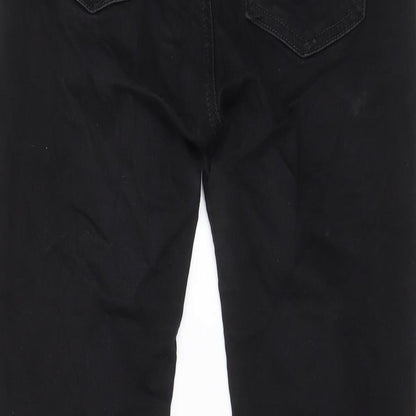 Pull&Bear Womens Black Cotton Skinny Jeans Size 12 L23 in Regular Zip - Pockets, Belt Loops