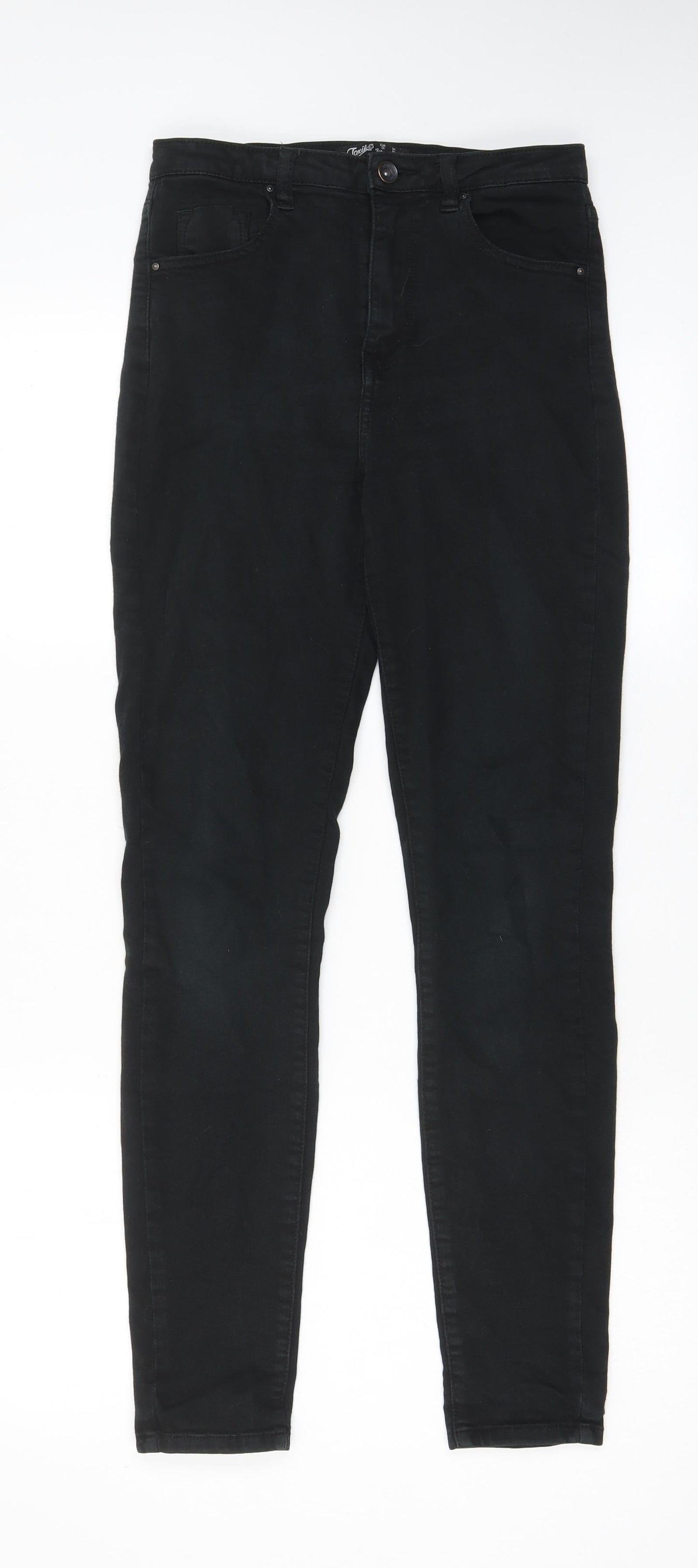 Womens UK Size 8 Toxik3 Regular Fit Skinny Black Jeans