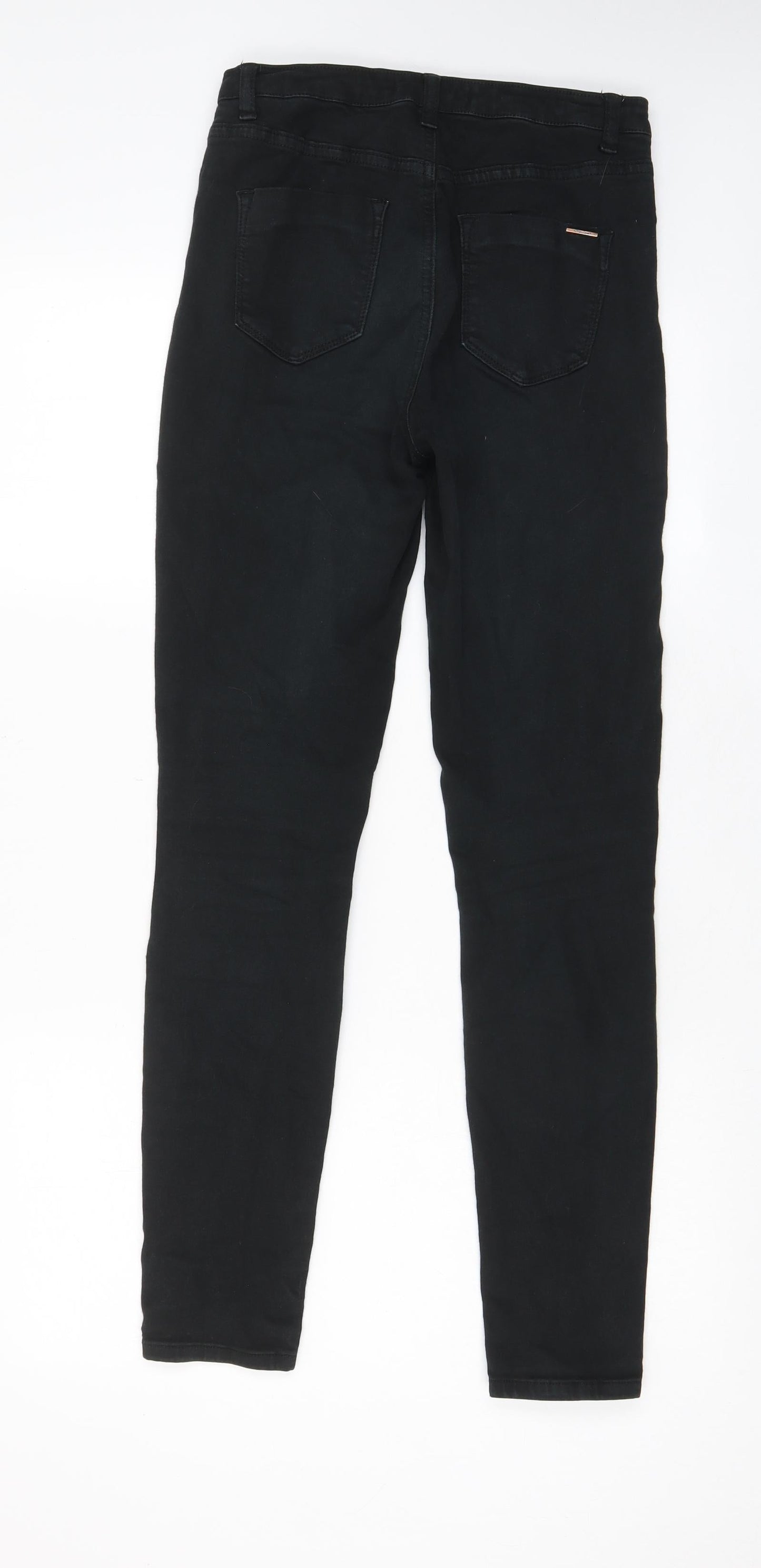 Womens UK Size 8 Toxik3 Regular Fit Skinny Black Jeans