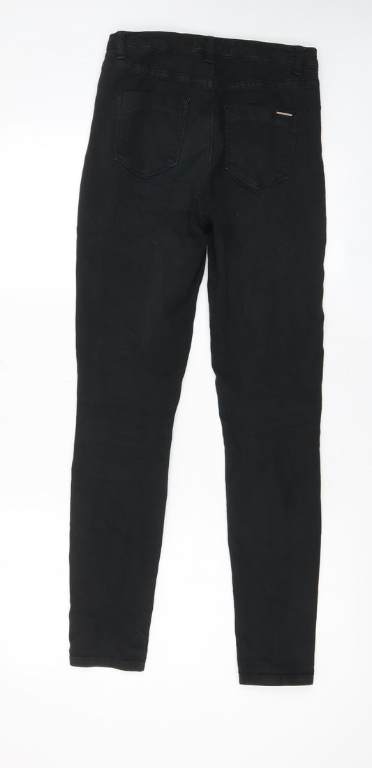 Womens UK Size 8 Toxik3 Regular Fit Skinny Black Jeans