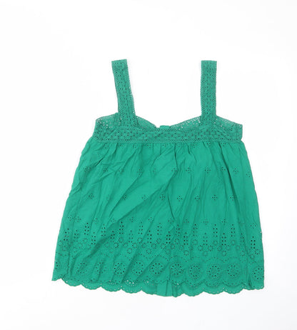 Womens UK Size 8 marks and Green Basic Tank