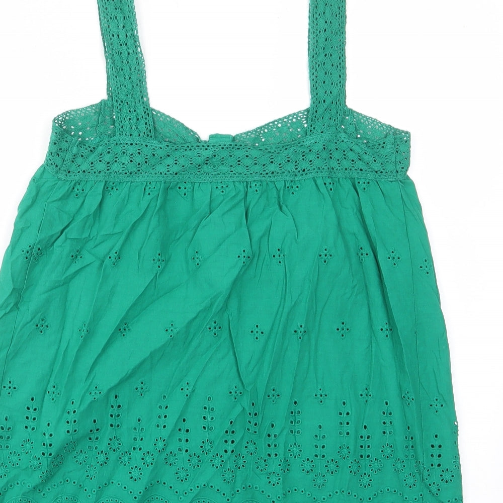 Womens UK Size 8 marks and Green Basic Tank