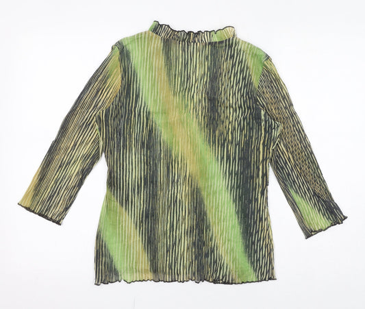 Womens UK Size 12 Per Una Green Basic Blouse