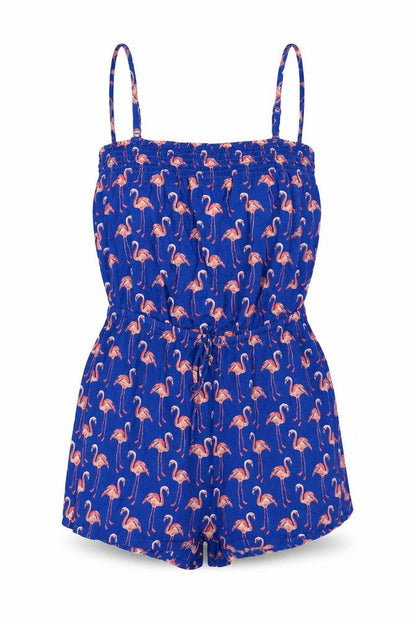 Womens UK Size 8 Marks and Spencer One-Piece Blue Playsuit