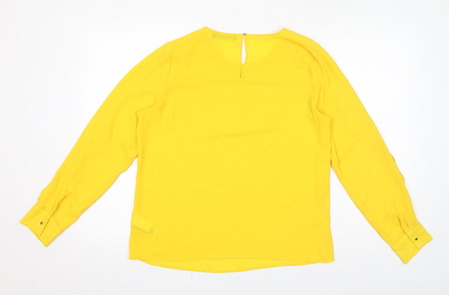 Womens UK Size 12 Marks and Spencer Yellow Basic Blouse