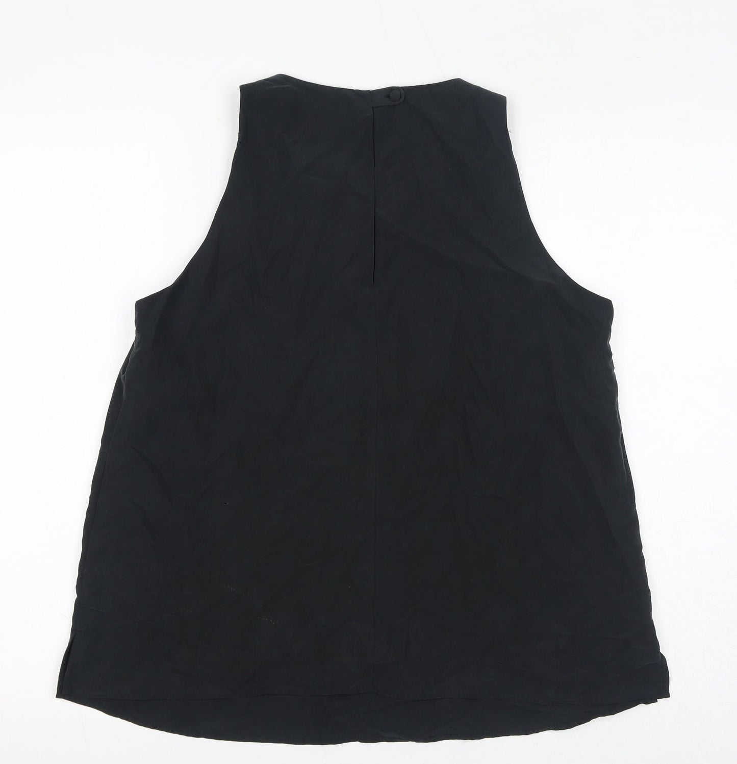 Womens UK Size 10 Per Una Grey Basic Tank