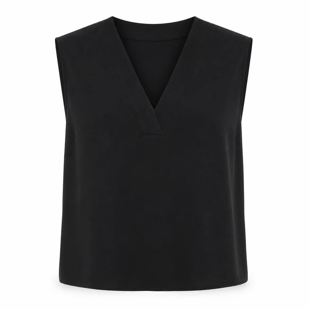 Womens UK Size 12 H&M Black Basic Blouse