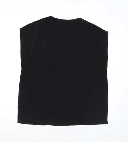Womens UK Size 12 H&M Black Basic Blouse