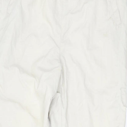 Reebok Boys Beige Nylon Jogger Trousers Size XL L29 in Regular Drawstring