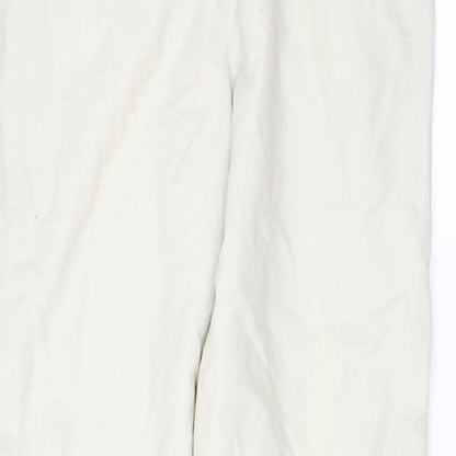 Reebok Boys Beige Nylon Jogger Trousers Size XL L29 in Regular Drawstring