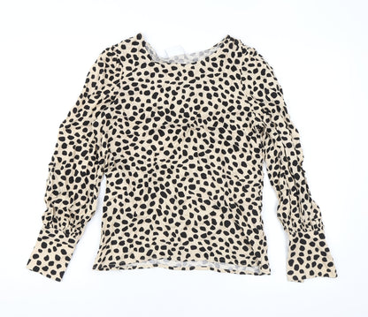 Womens UK Size 8 VILA Beige Basic Blouse